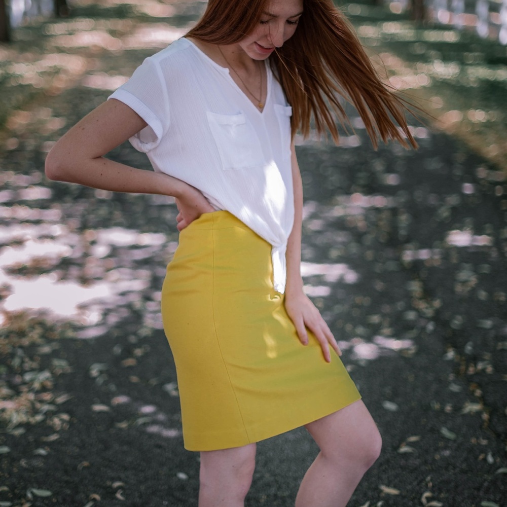 Wool Pencil Skirt